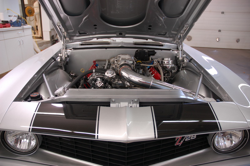 69 Camaro engine bay